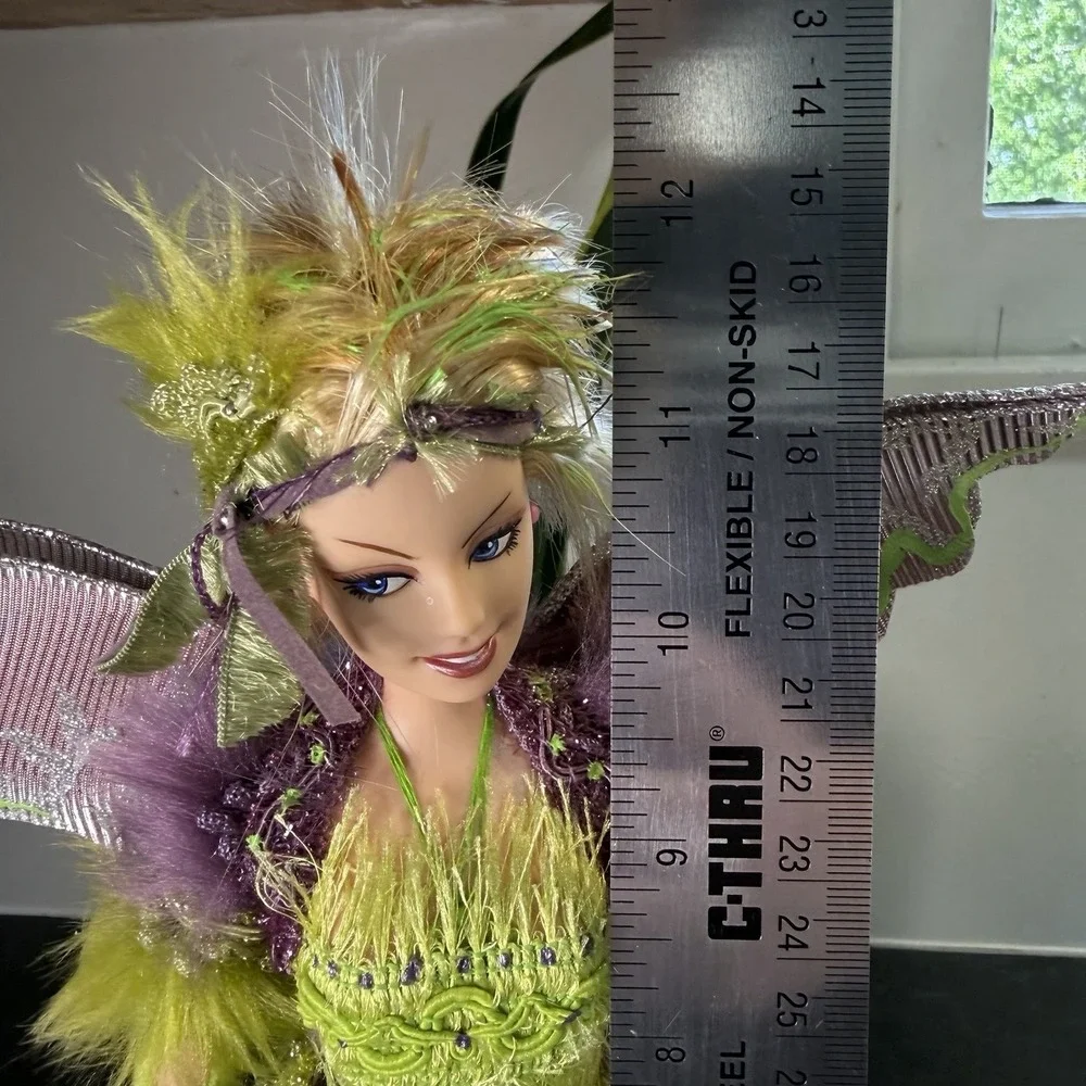 OOAK Green‎ Fairy Doll 12
